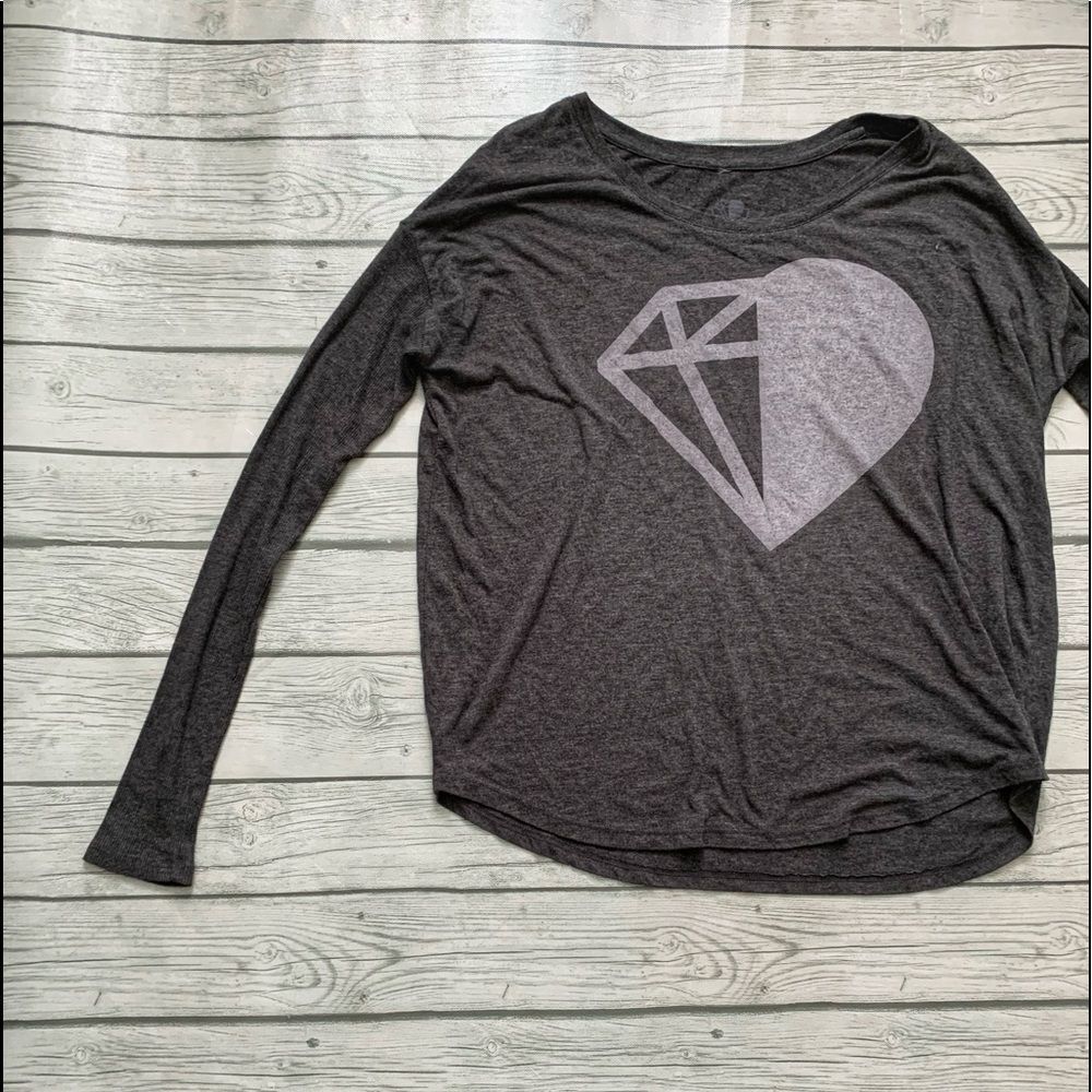 So Worth Loving/long sleeve dolman top-gray-medium - Picture 6 of 6